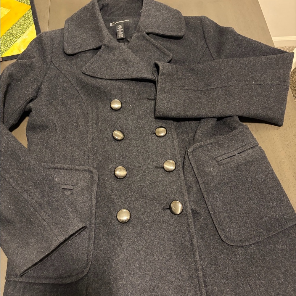 INC International Concepts Charcoal Coat